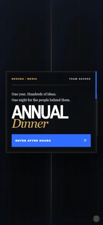 An Evening of Excellence invitation design concept