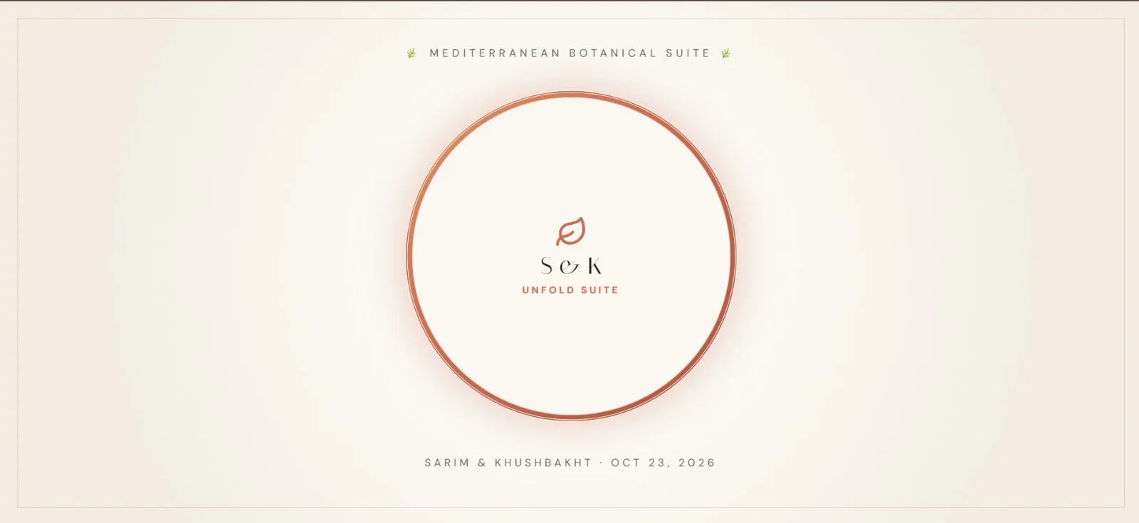 Golden Sunset Union horizontal desktop invitation design