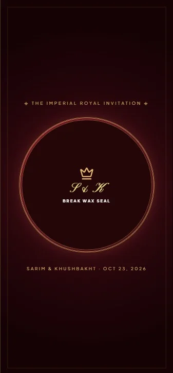Elegance & Grace vertical mobile invitation design